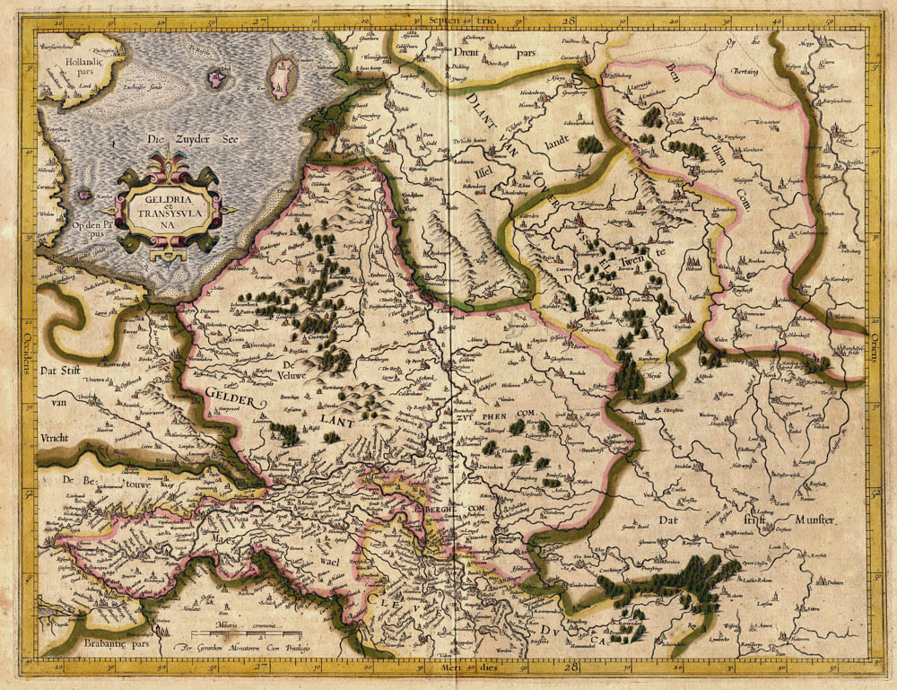 Geldria et Transysulana 1607 Mercator-Hondius